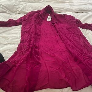 Eileen Fisher Vibrant Magenta Collared Shirt